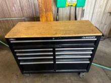 Husky Wood Top Tool Box Cart 46? X 18? X 37?