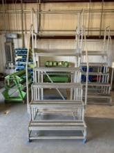 Shop Floor Stair Ladder 50? L X 40? W X 95? H