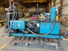 Hydraulic Power Unit on heavy duty metal Skid, 60 HP, 230/460 V, 3 Ph,