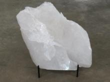 Big 8.4lb Quartz Crystal Cluster w/Display Stand ROCKS&MINERALS