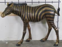 Beautiful XL Bronze Zebra Statue BRONZE ART