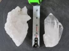 2 Beautiful Quartz Crystal Cluster Formations Specimens ROCKS&MINERALS