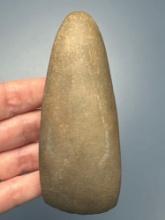 QUALITY 4 1/4" Hardstone Polished Pole Celt, Found in South Central, PA, Entire Surface is Polished,