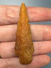 2 1/4" Mud-Stained Quartzite Stem Point, Found on Taylors Island, MD, Ex: Drapper