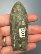 STUNNING 3 1/4" Green/Blue Coxsackie Fox Creek Lanceolate, Found in Easton, MD,