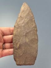 Cache Blade 6 of 16- 6" Petalas Blade, Argillite, Found Mt. Laurel, Bur. Co., NJ, Ex: Middleton