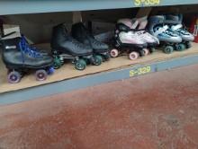 LOT OF KIDS ROLLER SKATES