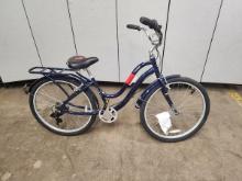 NEW HUFFY MANDEIRA PERFECT FIT FRAME CRUISER BICYCLE - AS IS - NEEDS CHAIN AND FRONT FENDER IS BENT