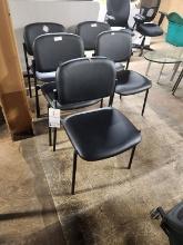 5 BLACK OFFICE CHAIRS - AS IS