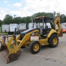 Caterpillar 416E Loader Backhoe w/Hydr. Thumb 4-WD, 4-Way Bucket w/Forks, O