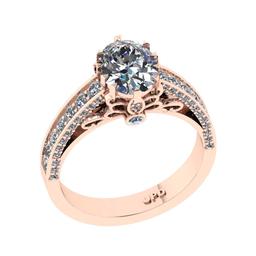 1.93 Ctw SI2/I1 Diamond 14K Rose Gold Engagement Ring