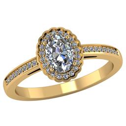 VS/SI1 Certified 1.20 CTW Pear Diamond 14K Yellow Gold Ring