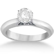 1.00 CTW Six-Prong Platinum Solitaire Engagement Ring Setting