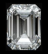 GIA CERTIFIED 0.41 CTW F/SI1 EMERALD DIAMOND