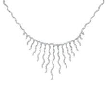 Diamond Bridal Choker Necklace 14k White Gold (3.04 ctw)