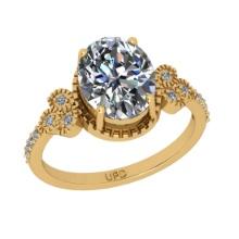 1.61 Ctw IGI Certificate Diamond Set 14K Yellow Gold Engagement Ring