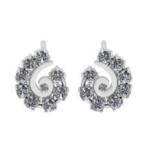 0.65 Ctw SI2/I1 Diamond14K White Gold Stud Earrings (ALL DIAMOND ARE LAB GROWN)