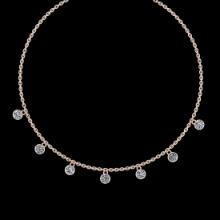 1.05 CtwVS/SI1 Diamond Prong Set 14K Rose Gold Yard Necklace (ALL DIAMOND ARE LAB GROWN )