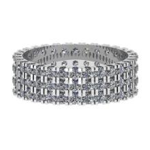 2.25 Ctw Si2/i1 Diamond 14K White Gold Eternity Band Ring