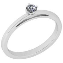 CERTIFIED 1.07 CTW H/VVS1 ROUND (LAB GROWN Certified DIAMOND SOLITAIRE RING ) IN 14K YELLOW GOLD