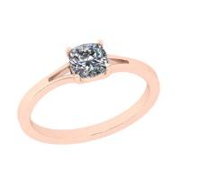 CERTIFIED 0.5 CTW E/VS1 ROUND (LAB GROWN Certified DIAMOND SOLITAIRE RING ) IN 14K YELLOW GOLD