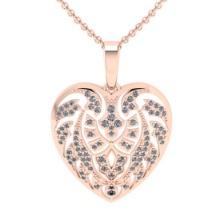 0.60 Ctw VS/SI1 Diamond 14K Rose Gold Necklace ALL DIAMOND ARE LAB GROWN