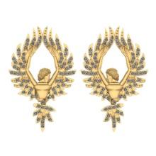 0.80 Ctw VS/SI1 Diamond 14K Yellow Gold Earrings ALL DIAMOND ARE LAB GROWN