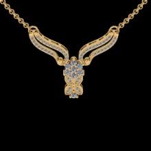 0.51 Ctw VS/SI1 Diamond 14K Yellow Gold Necklace (ALL DIAMOND ARE LAB GROWN )