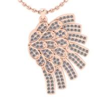 1.05 Ctw VS/SI1 Diamond 14K Rose Gold Necklace (ALL DIAMOND ARE LAB GROWN )(ALL DIAMOND ARE LAB GROW