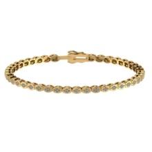 1.56 Ctw SI2/I1 Diamond 14K Yellow Gold Bracelet (ALL DIAMOND ARE LAB GROWN)