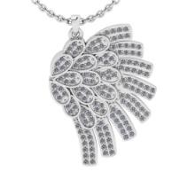 1.05 Ctw VS/SI1 Diamond 14K White Gold Necklace (ALL DIAMOND ARE LAB GROWN )(ALL DIAMOND ARE LAB GRO