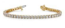 14K YELLOW GOLD 2 CTW G-H I1/I2 DREAMS TENNIS BRACELET LAB-GROWN DIAMOND