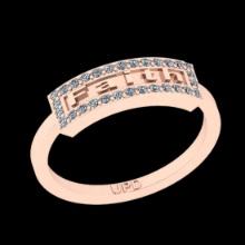 0.25 Ctw VS/SI1 Diamond 10K Rose Gold Ring