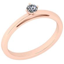 CERTIFIED 0.51 CTW H/VS2 ROUND (LAB GROWN Certified DIAMOND SOLITAIRE RING ) IN 14K YELLOW GOLD