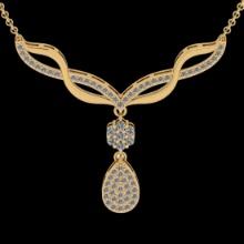 0.45 Ctw VS/SI1 Diamond 14K Yellow Gold Necklace (ALL DIAMOND ARE LAB GROWN )