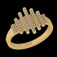 0.25 Ctw VS/SI1 Diamond 10K Yellow Gold Engagement Ring