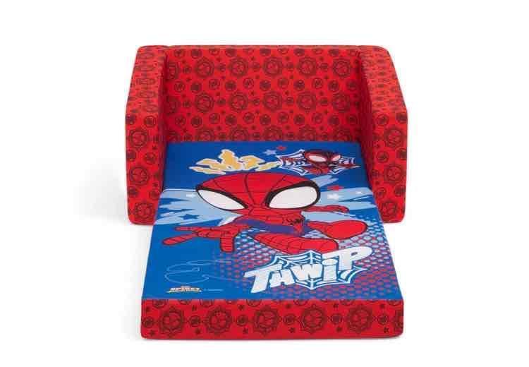 Delta Children Marvel Spidey and His Amazing Friends Cozee Flip-Out Chair - 2-in-1 Convertible Chair