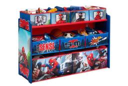 Delta Children Spider-Man Deluxe 9 Bin Design and Store Toy Organizer
