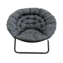Idea Nuova Folding Oversized Saucer Chair Black
