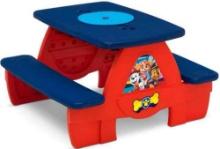 Delta Children PAW Patrol 4 Seat Activity Picnic Table with LEGO Compatible Tabletop