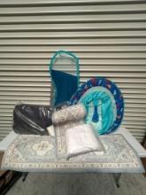 Lot of MIsc. Items - Baby item, Kitchen Mats, Dog Pad, Sheets