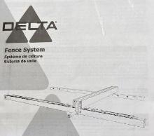 Delta Power Equipment 30in T-Square Fence and Rail System for Table Saw Machine