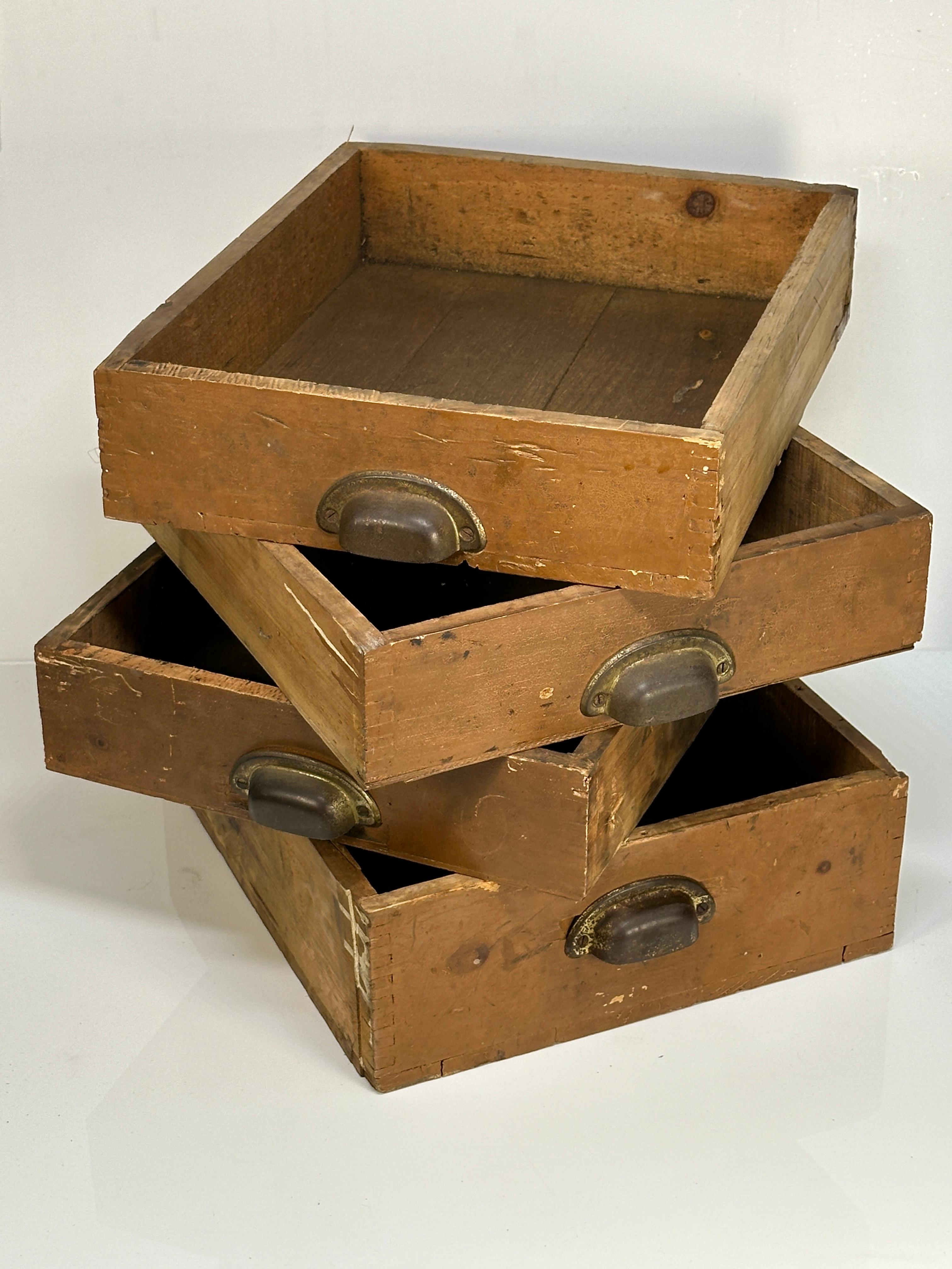 (4) Vintage Wooden Remington Wood Box/Drawers