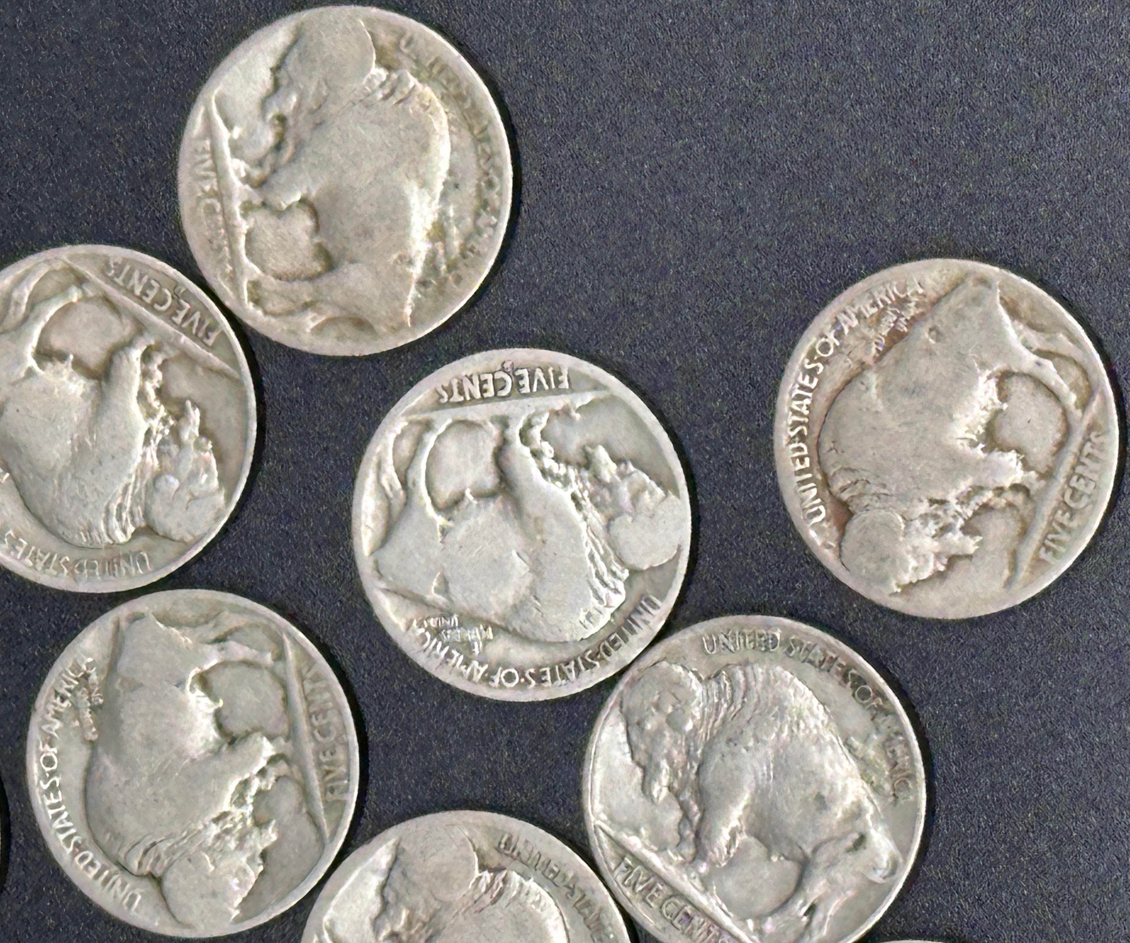 Collection of Buffalo Indian Head Nickels
