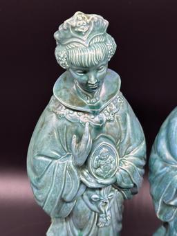 Pair of Holland Mold Oriental Statues