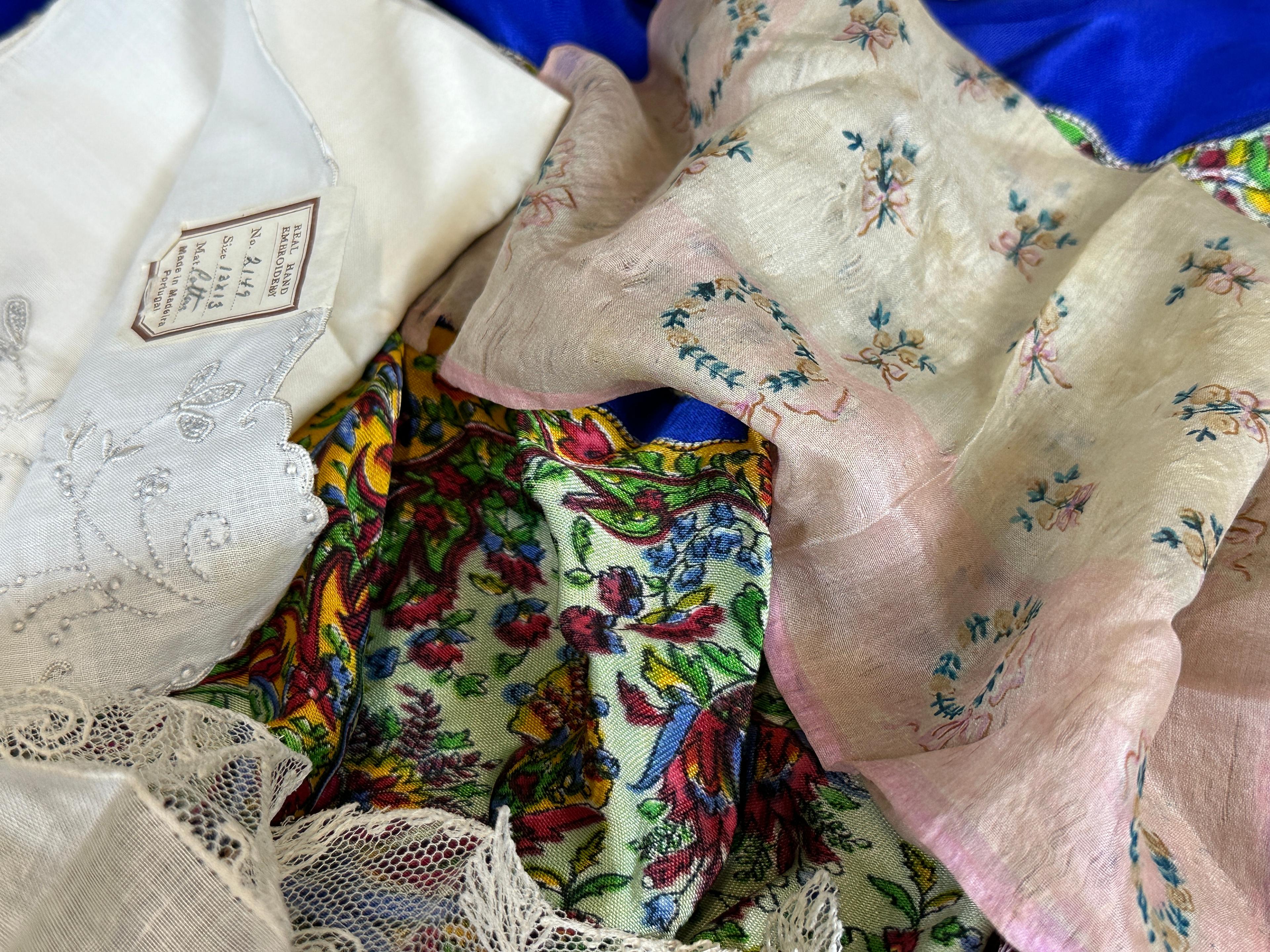 Vintage/Antique Handkerchiefs and Scarf