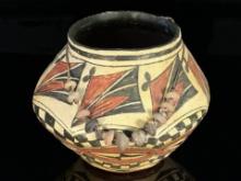 Hand Decorated Pottery Base