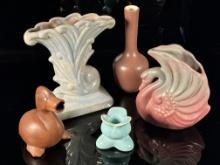 Collection of Pottery Vases