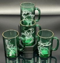 Green Glass Dr. Seuss Mugs