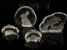 Collection of Glass Animal Paperweights